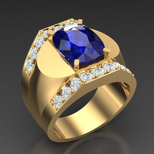 Wedding Man Ring 3MR085 3D model