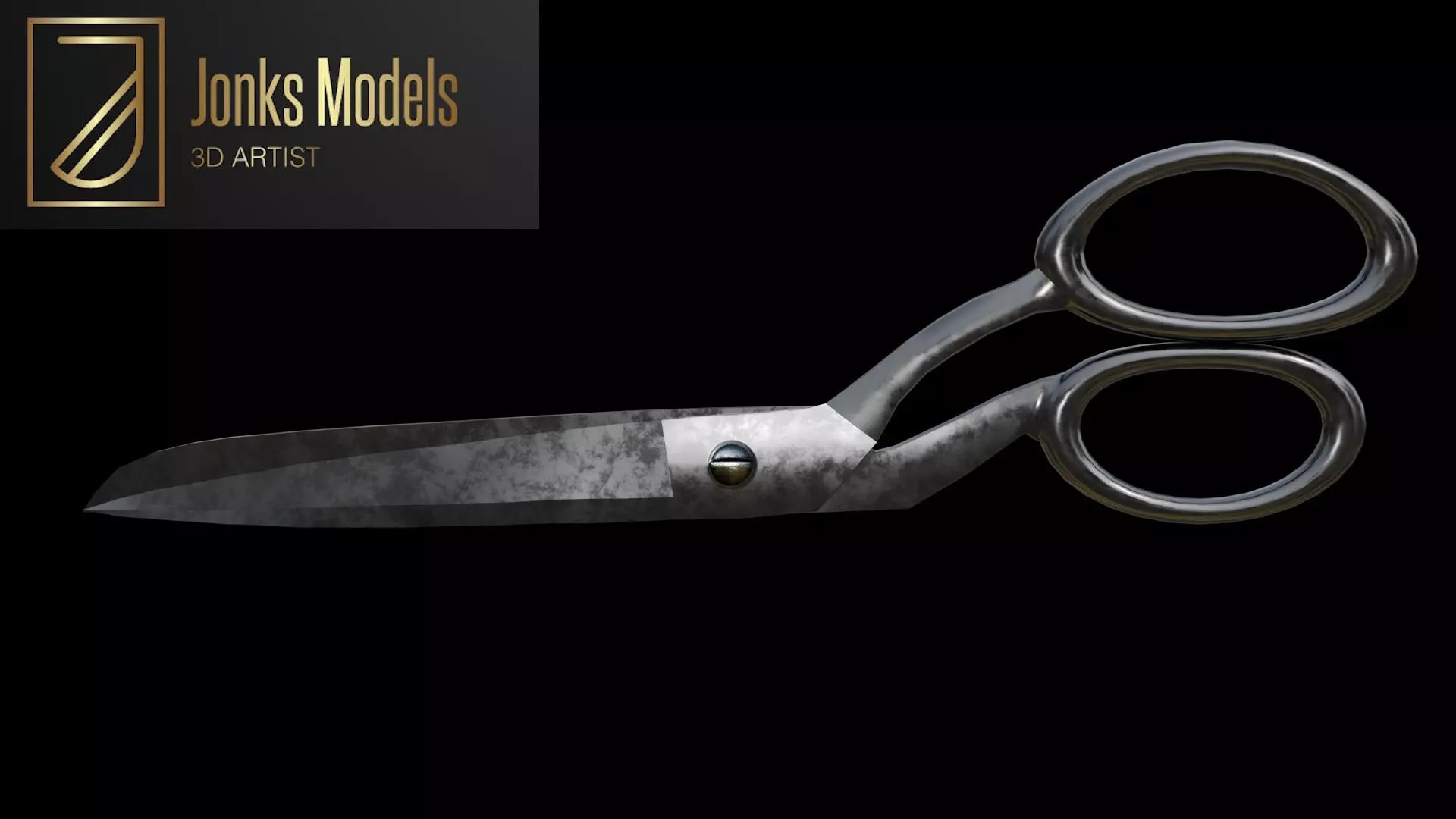 Scissors Low-poly 3D model