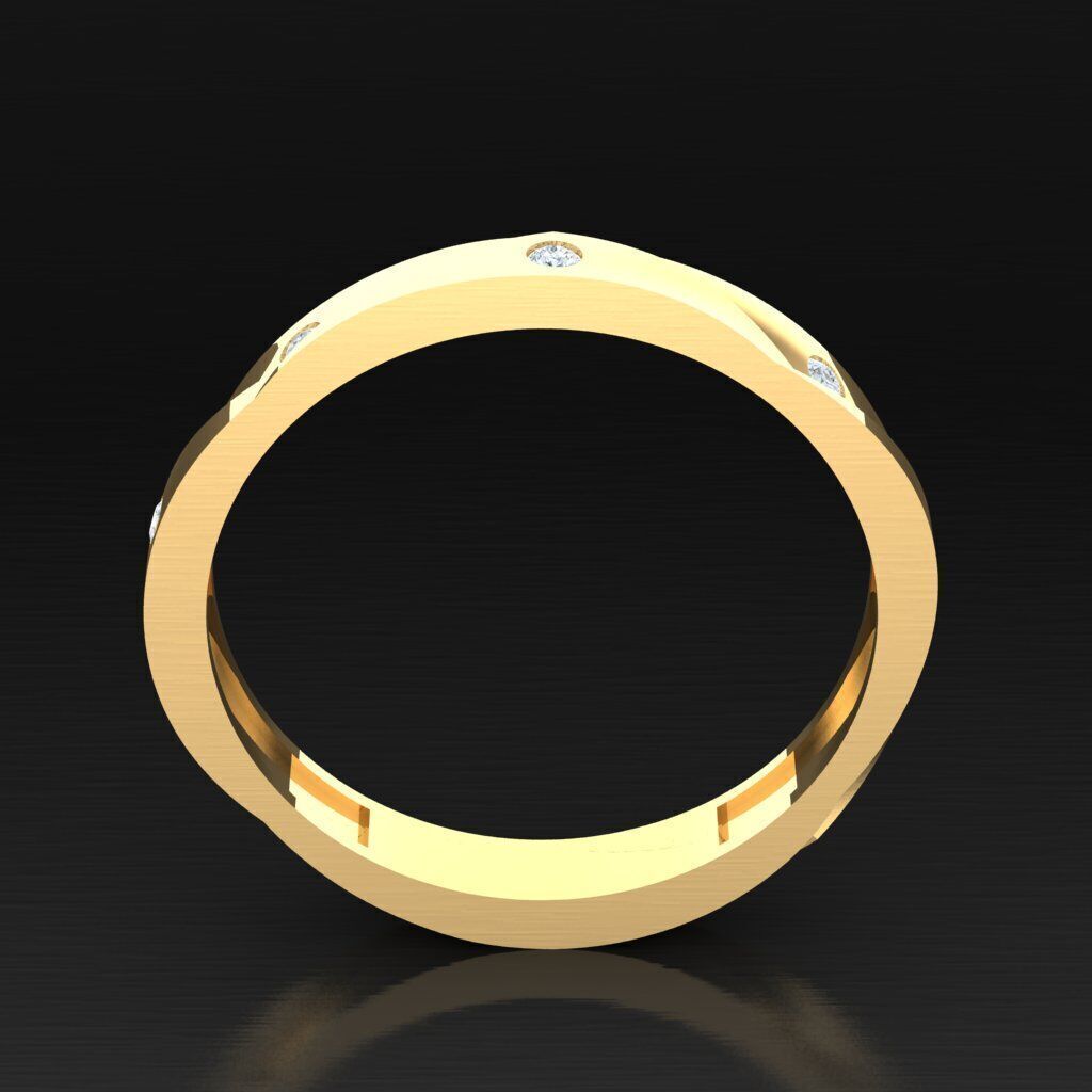 Wedding Man Ring 3MR091 3D model_11