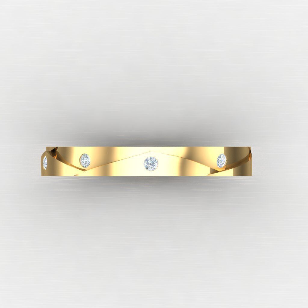Wedding Man Ring 3MR091 3D model_6