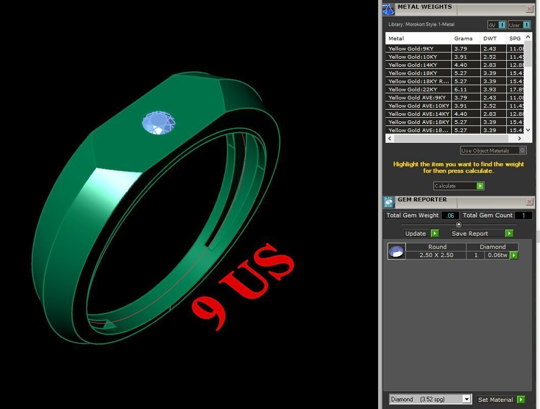 Wedding Man Ring 3MR096 3D model_12