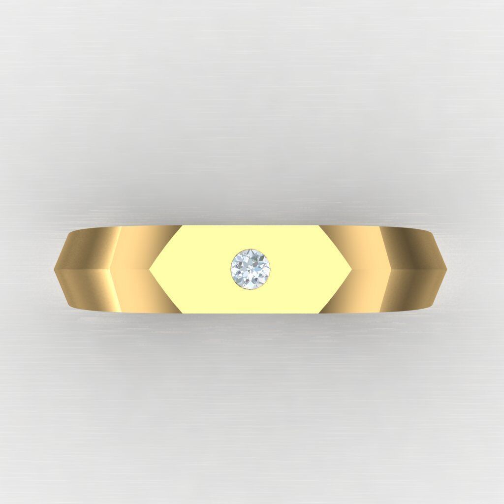 Wedding Man Ring 3MR096 3D model_6