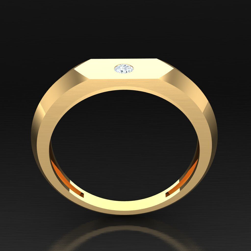Wedding Man Ring 3MR096 3D model_11