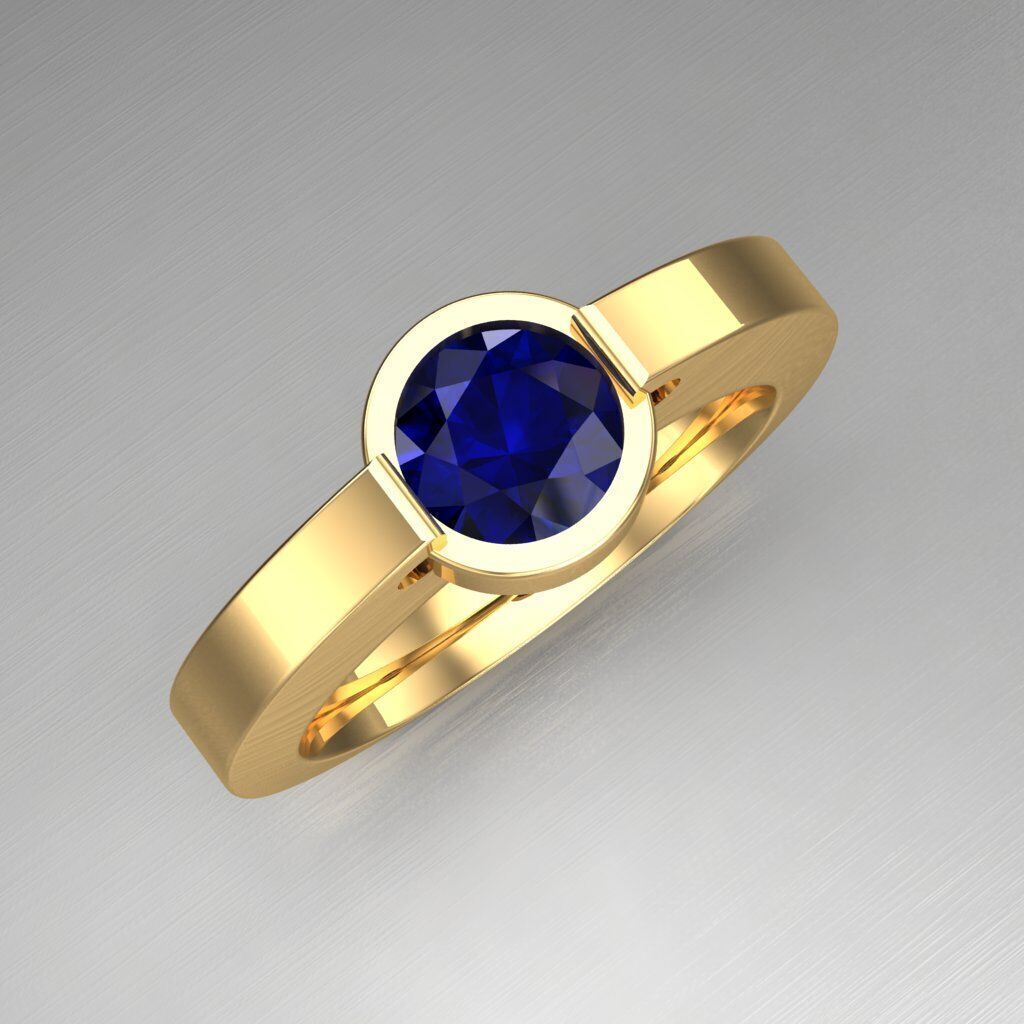 Wedding Man Ring 3MR097 3D model_8