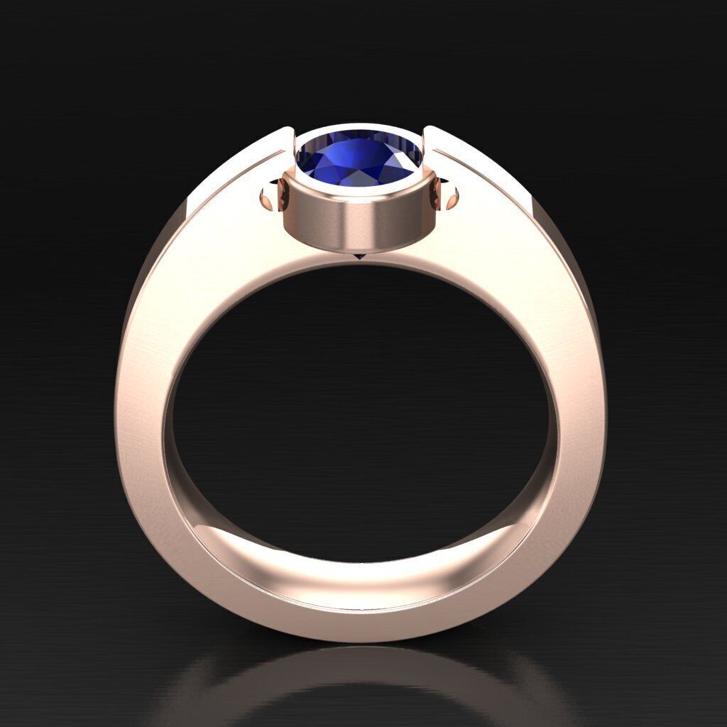 Wedding Man Ring 3MR097 3D model_2