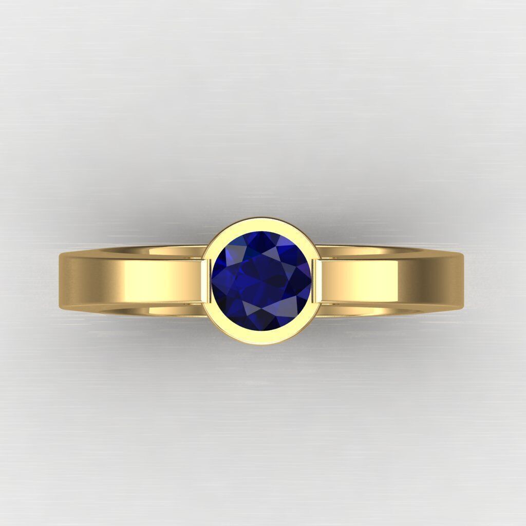 Wedding Man Ring 3MR097 3D model_6