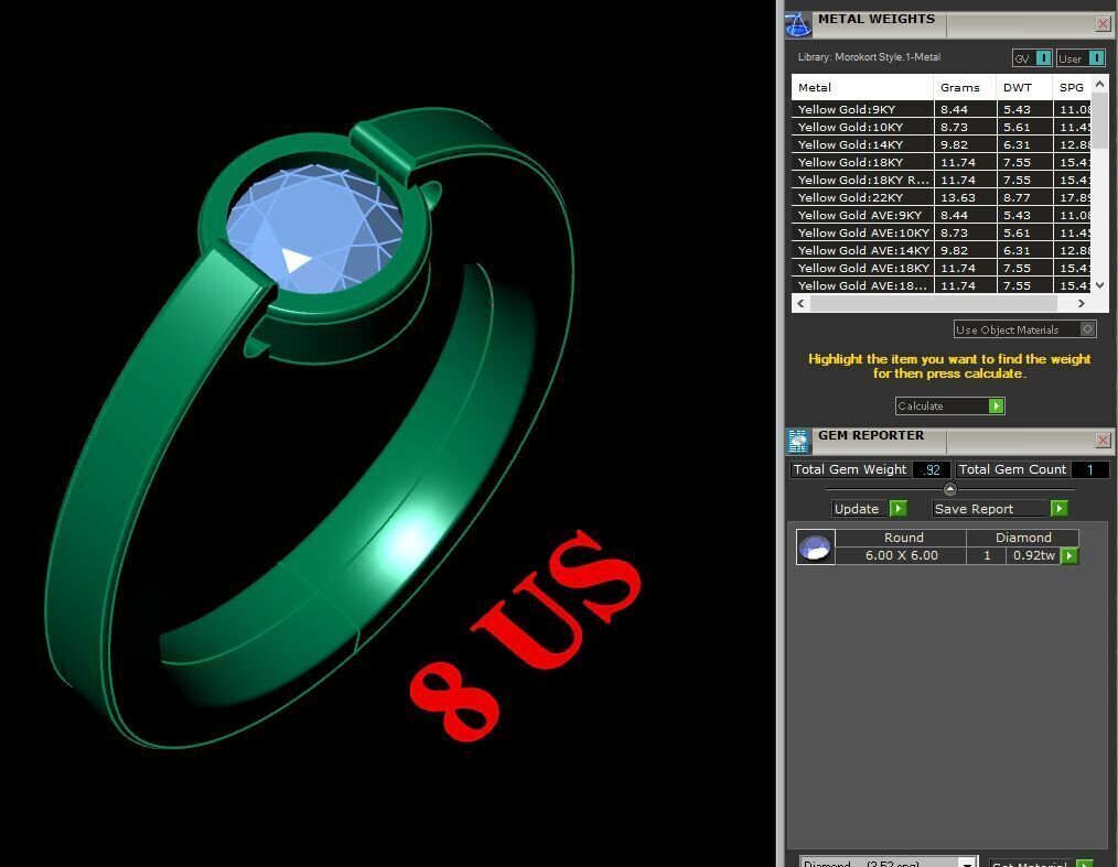 Wedding Man Ring 3MR097 3D model_12