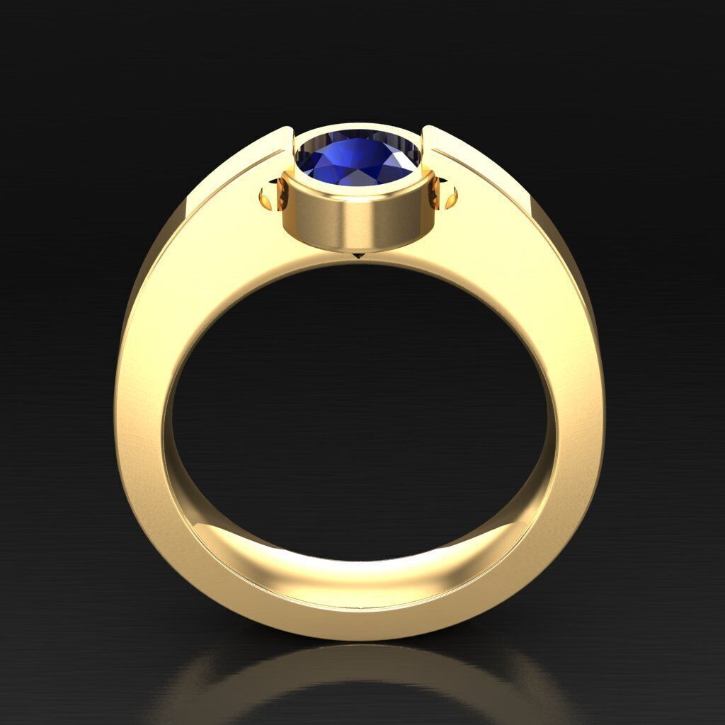 Wedding Man Ring 3MR097 3D model_11