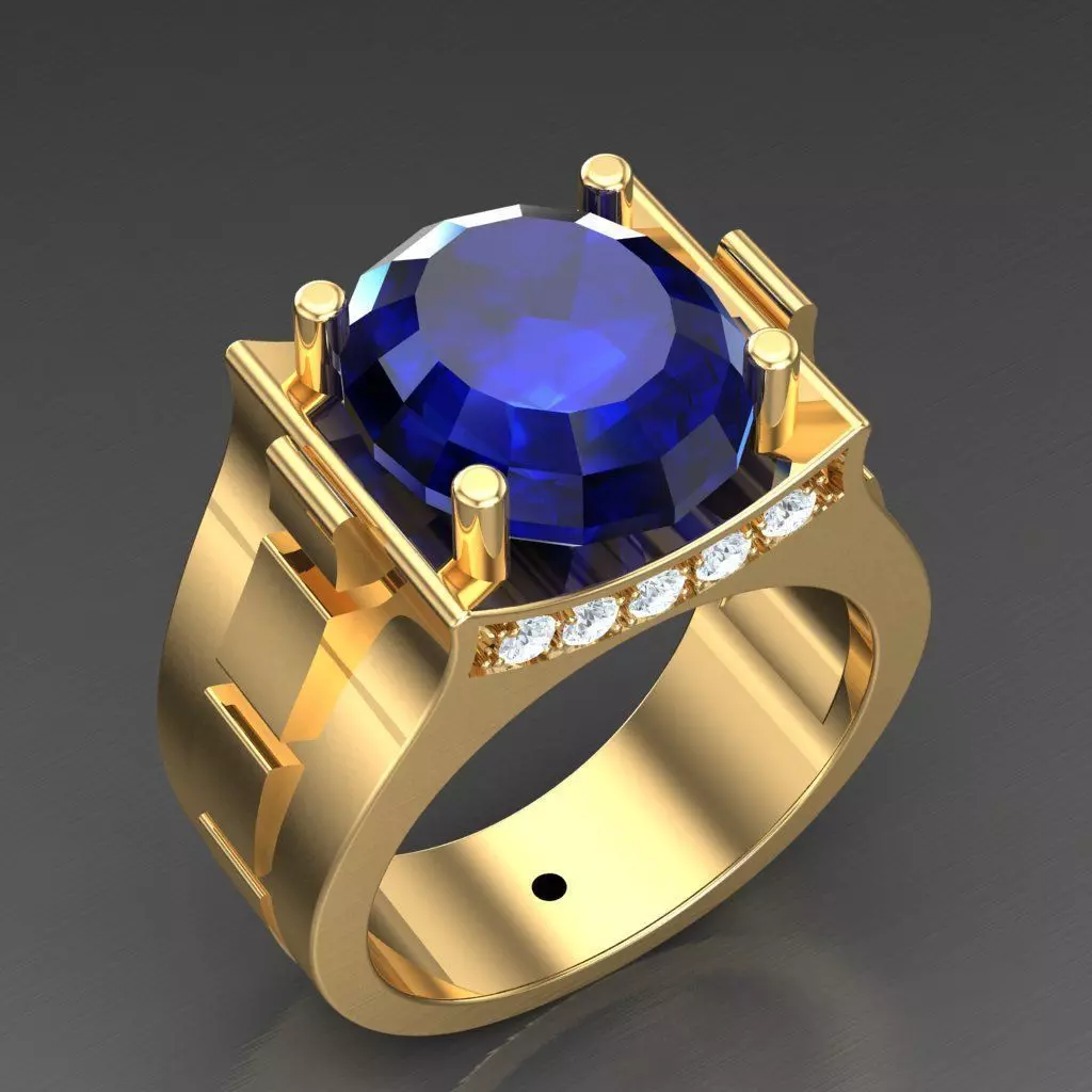 Wedding Man Ring 3MR099 3D model_0