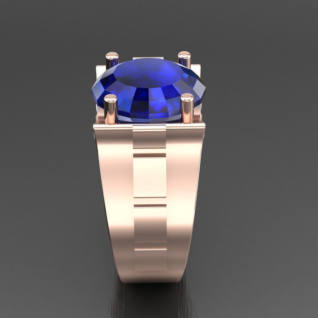 Wedding Man Ring 3MR099 3D model_9