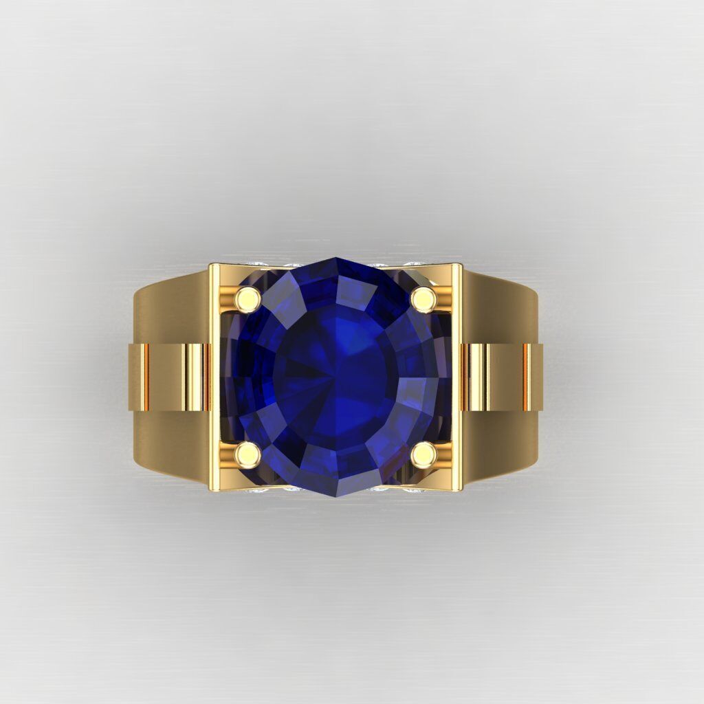 Wedding Man Ring 3MR099 3D model_6