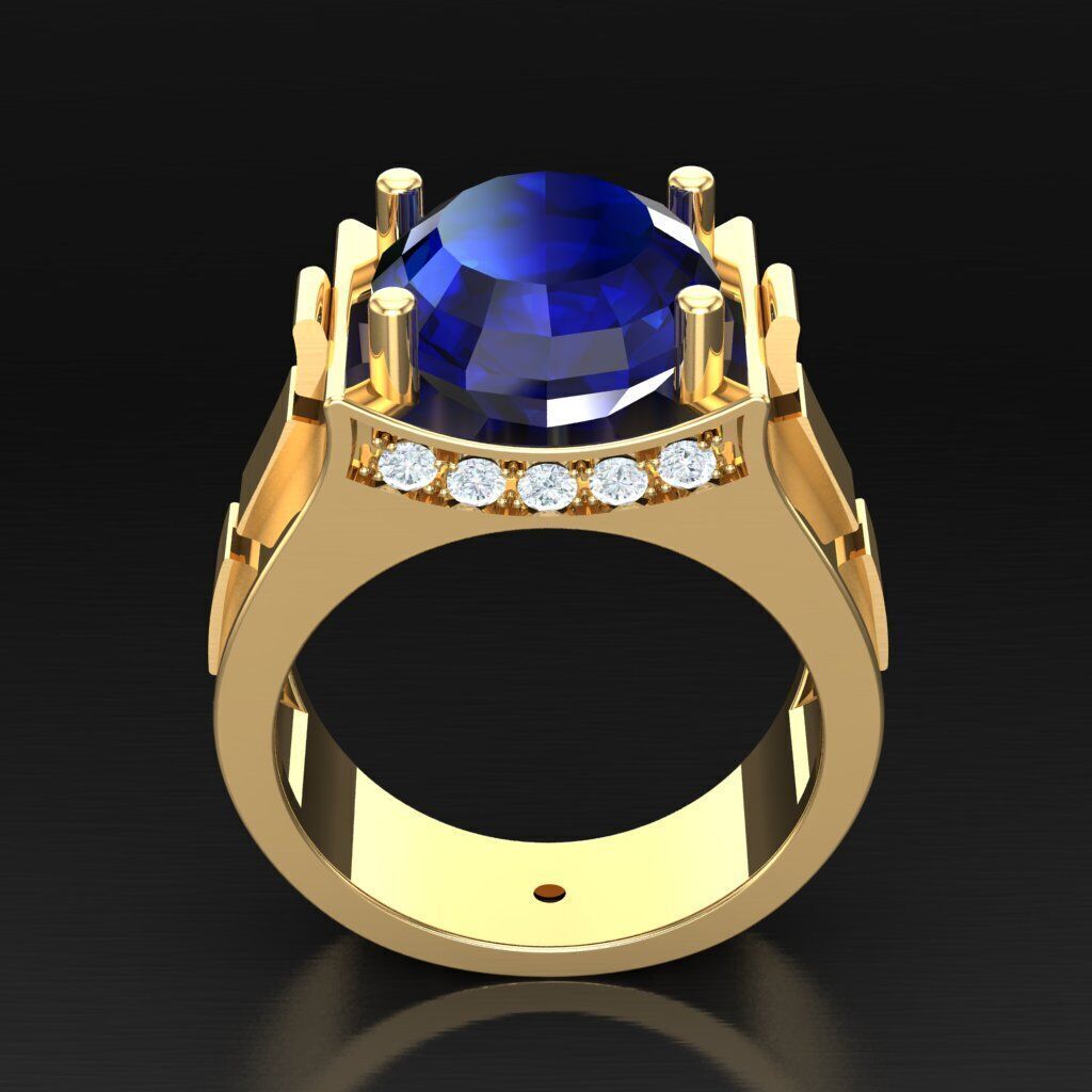 Wedding Man Ring 3MR099 3D model_11