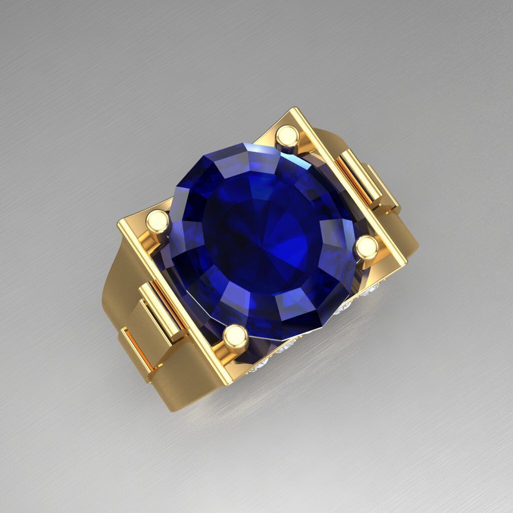 Wedding Man Ring 3MR099 3D model_8