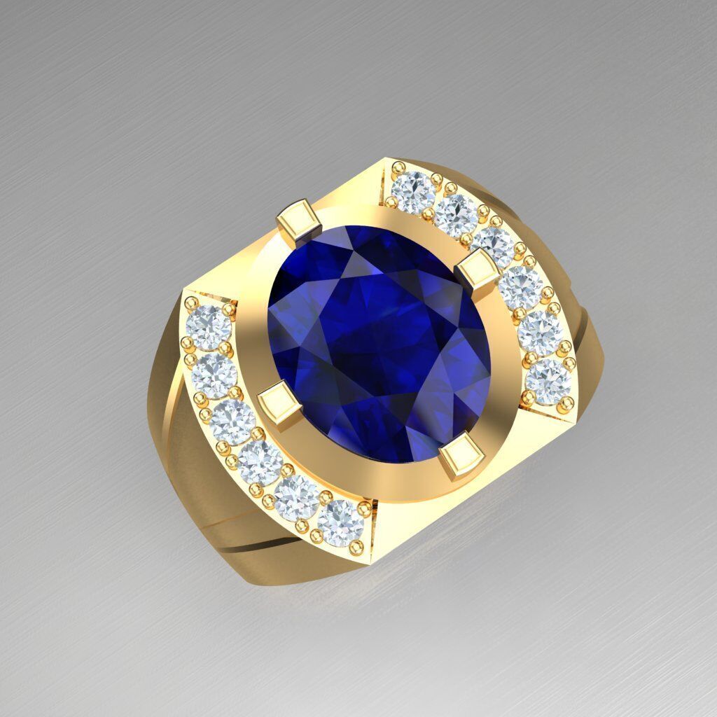 Wedding Man Ring 3MR100 3D model_8