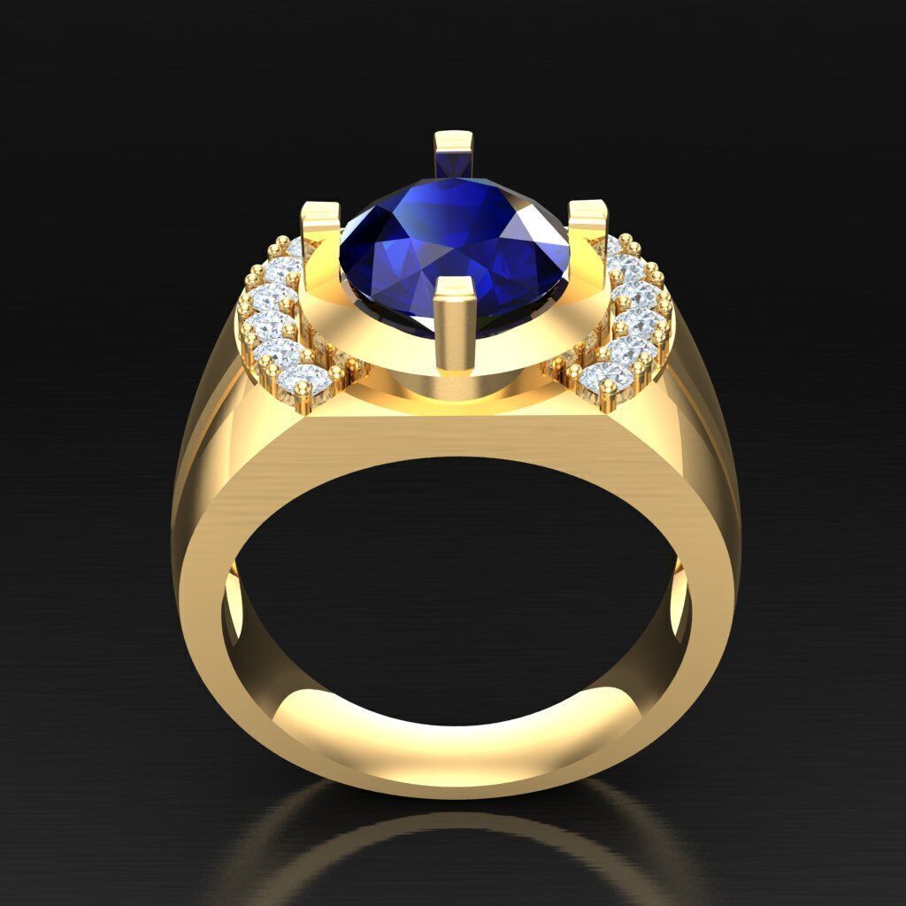 Wedding Man Ring 3MR100 3D model_11