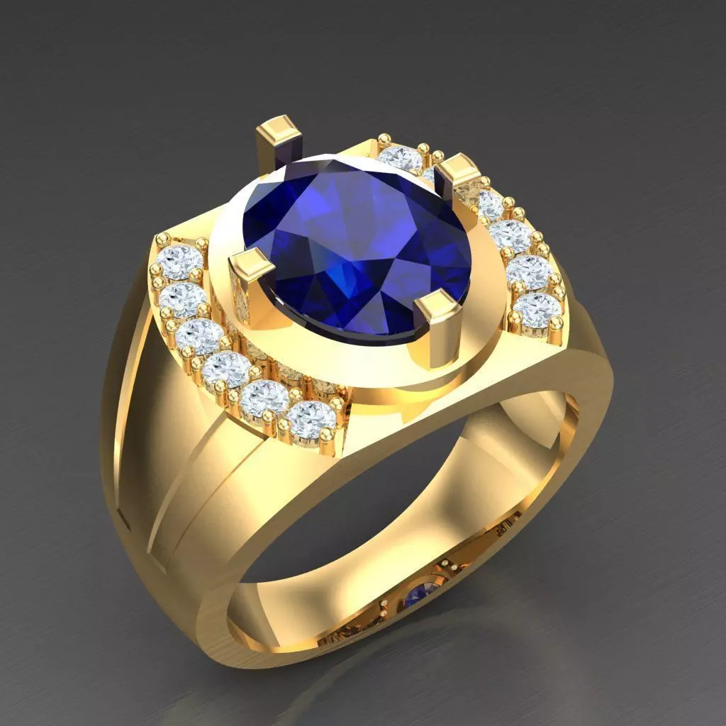 Wedding Man Ring 3MR100 3D model_0