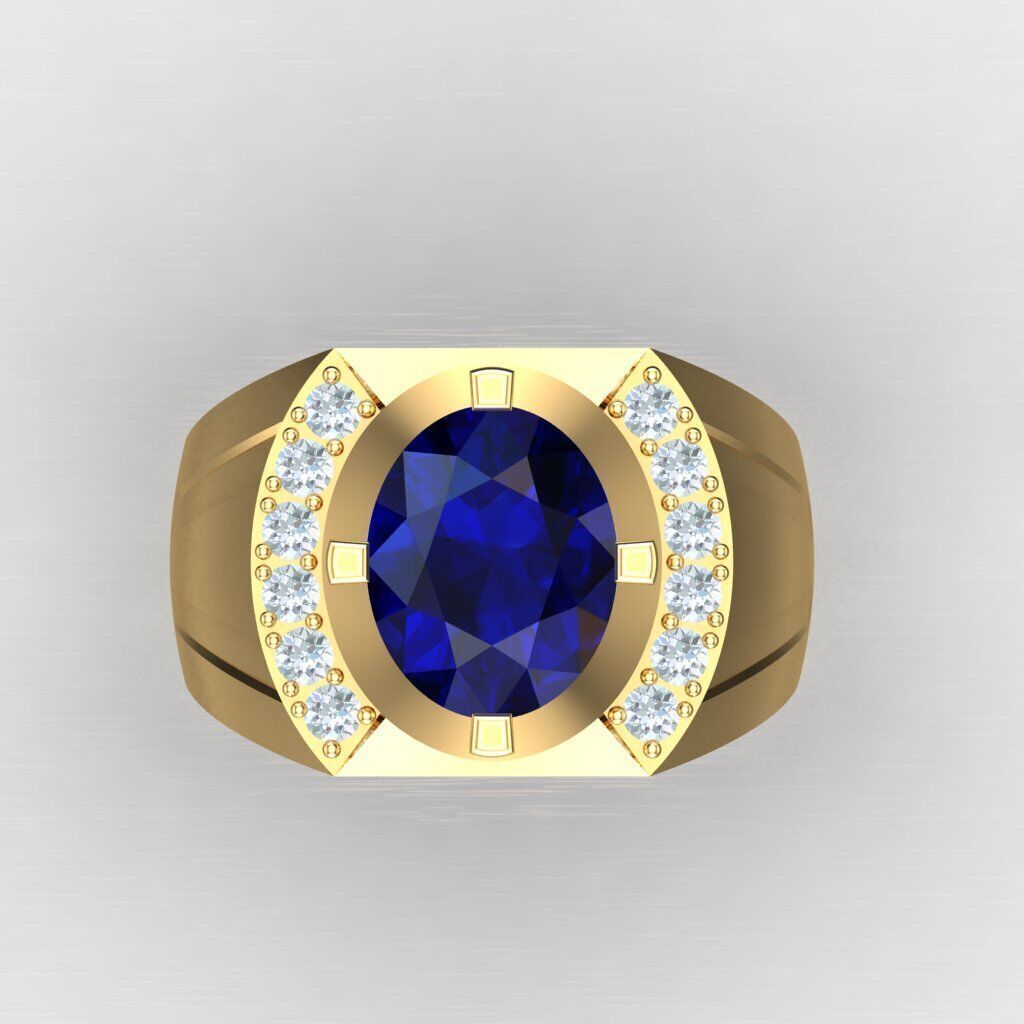 Wedding Man Ring 3MR100 3D model_6