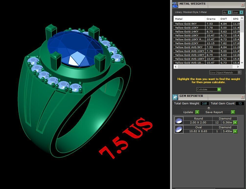 Wedding Man Ring 3MR100 3D model_12