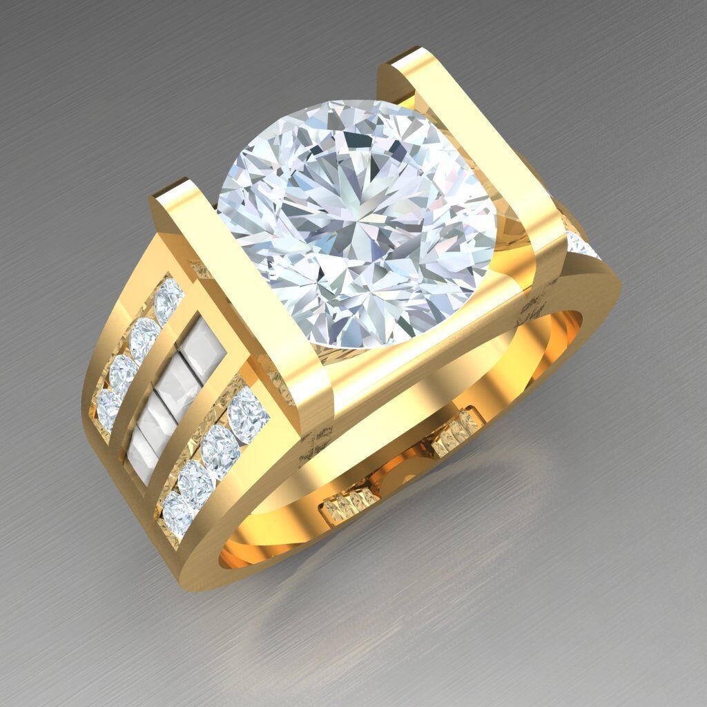Wedding Men Ring 2MR003 3D model_13