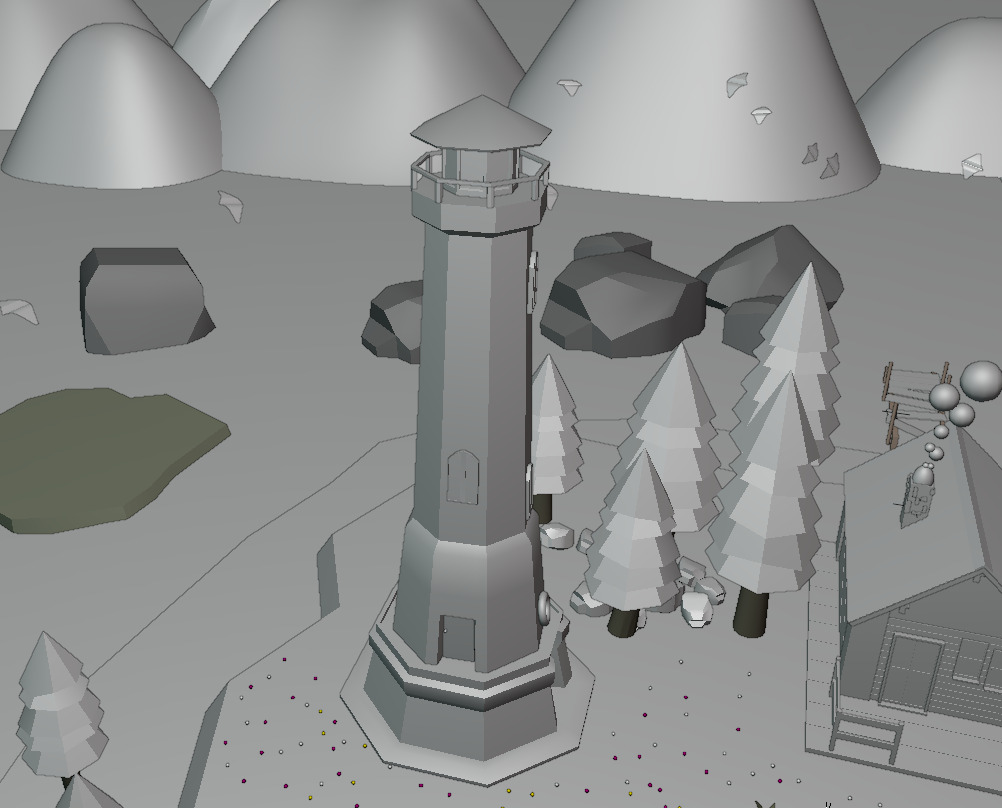 A Island 3D model pack Low-poly 3D model_6