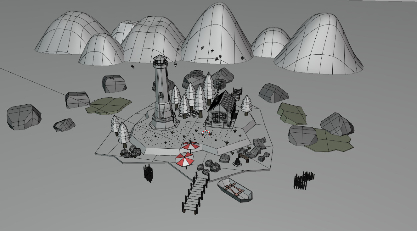 A Island 3D model pack Low-poly 3D model_13