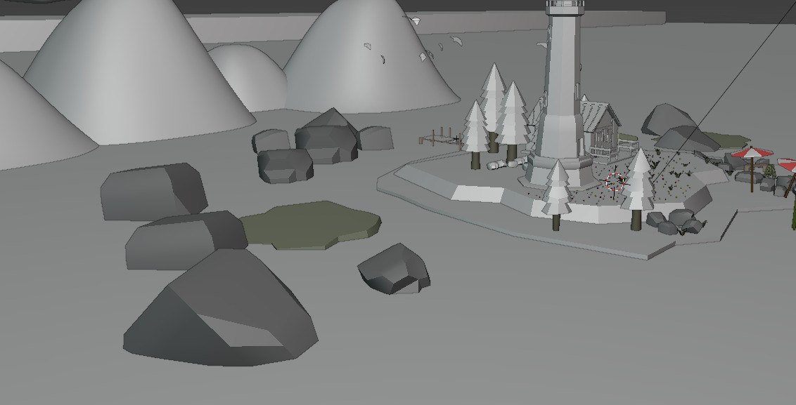 A Island 3D model pack Low-poly 3D model_7