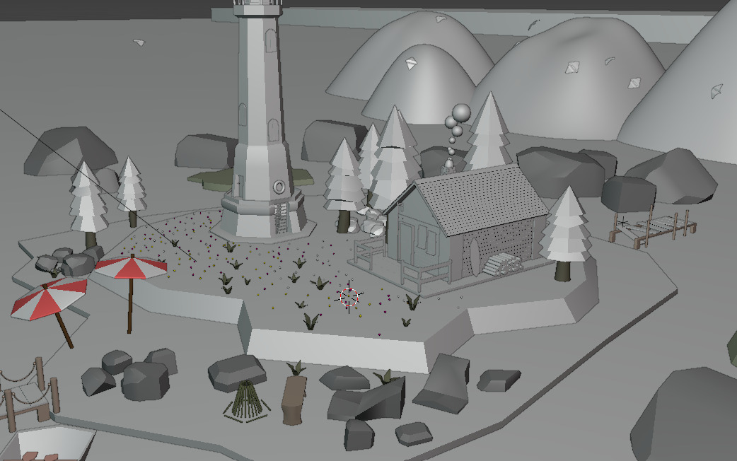 A Island 3D model pack Low-poly 3D model_11