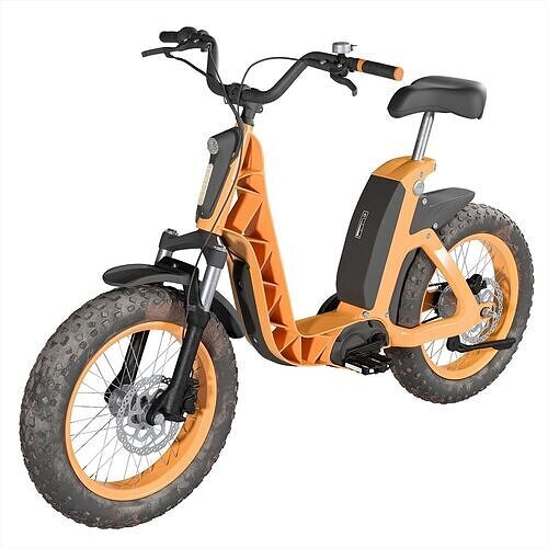Fantic Issimo Electric Bike  Low-poly 3D model