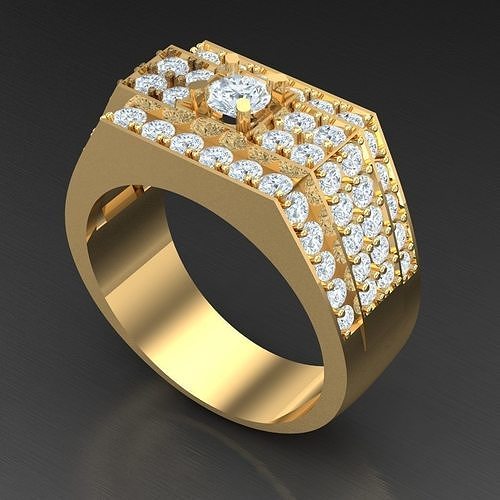 Wedding Men Ring 2MR011 3D model