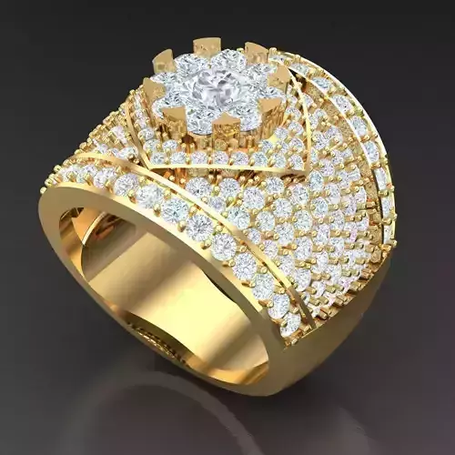 Wedding Men Ring 2MR012 3D model