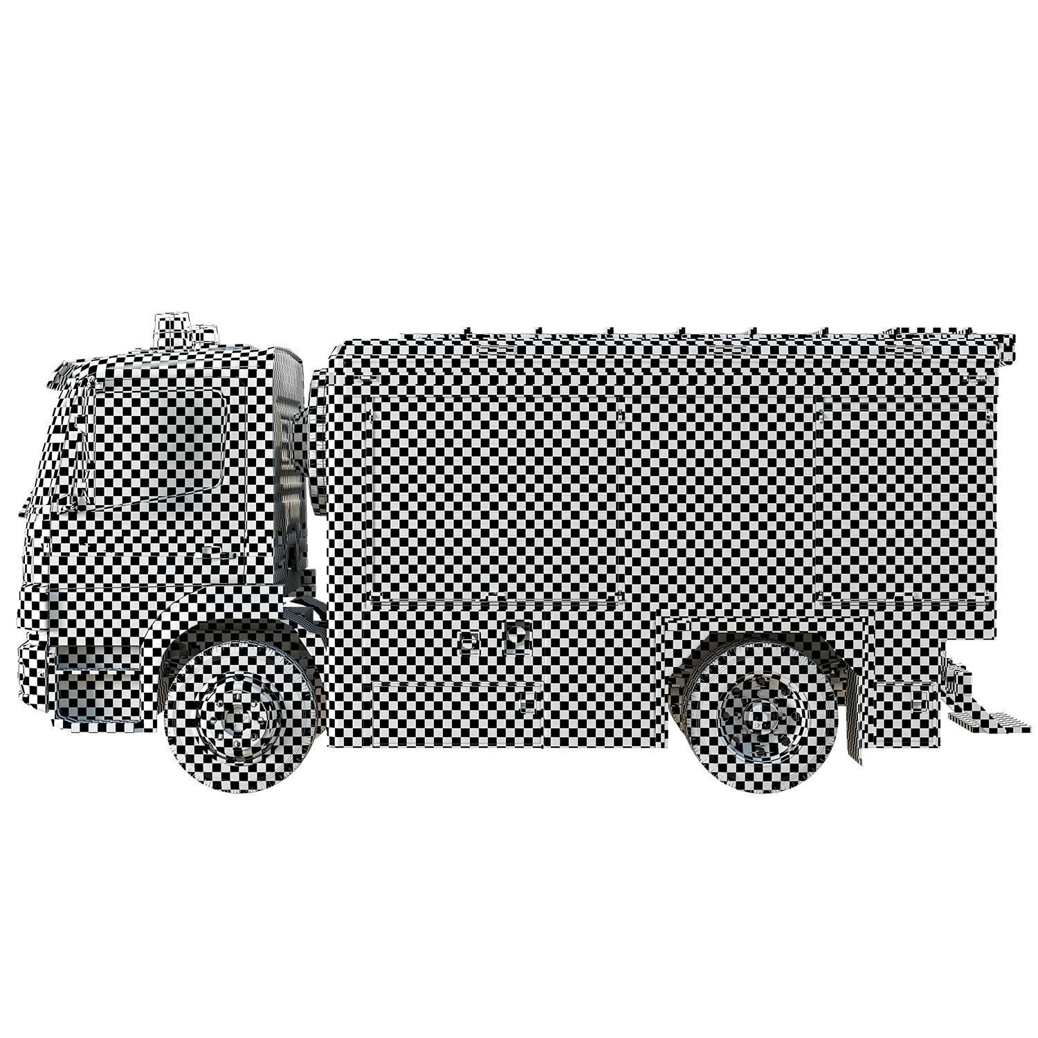 Mercedes-Benz Atego Firetruck Low-poly 3D model_6