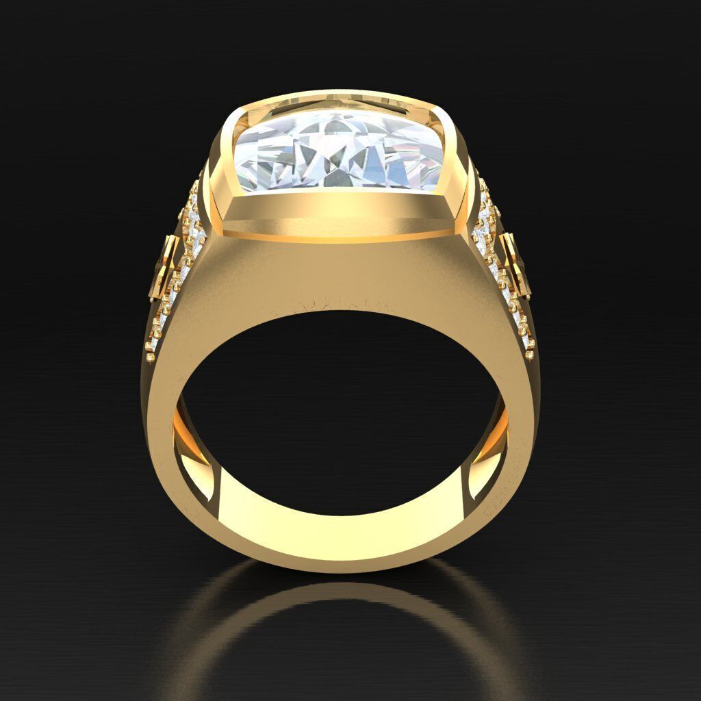 Wedding Men Ring 2MR015 3D model_3