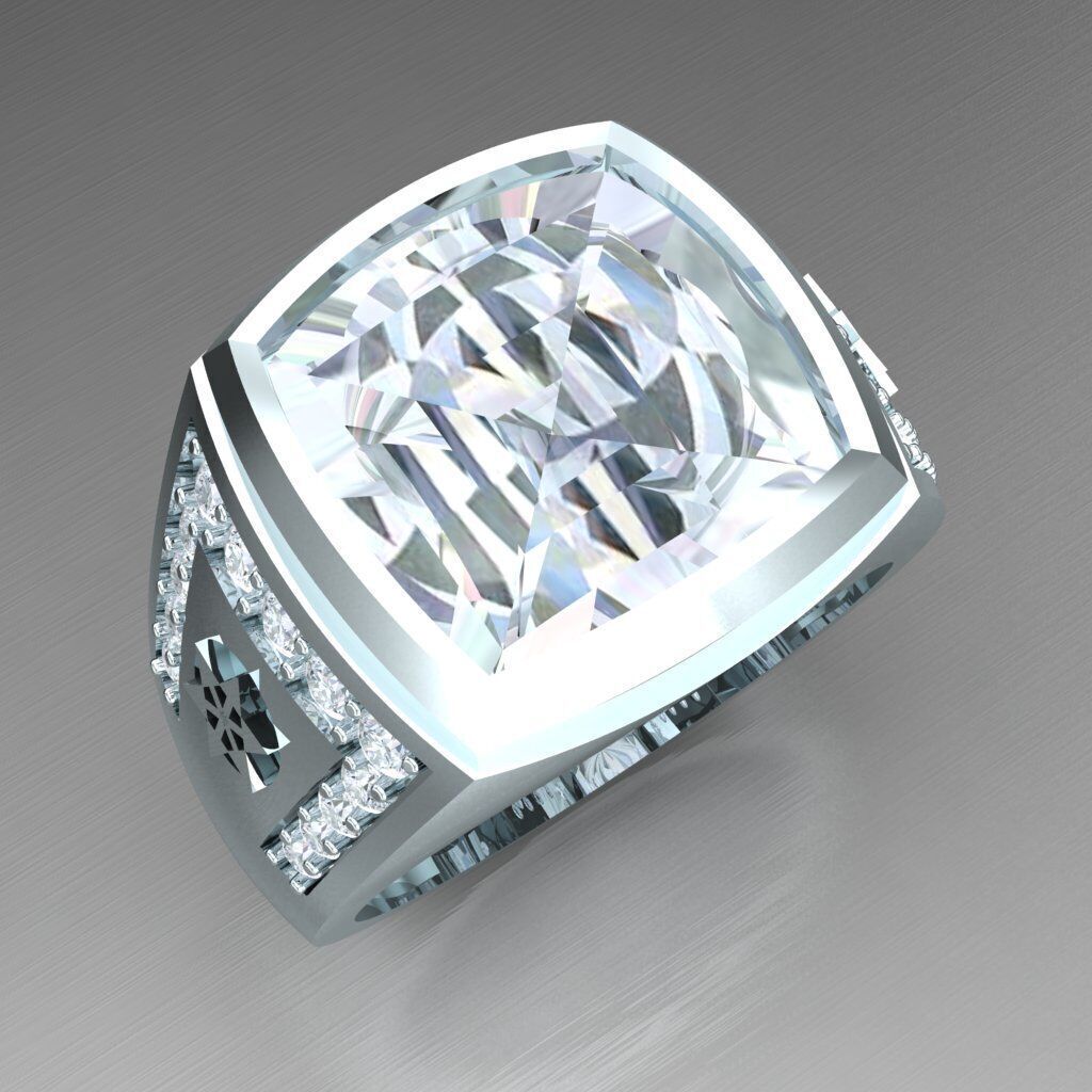 Wedding Men Ring 2MR015 3D model_11