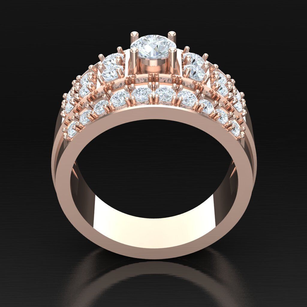 Wedding Men Ring 2MR021 3D model_7