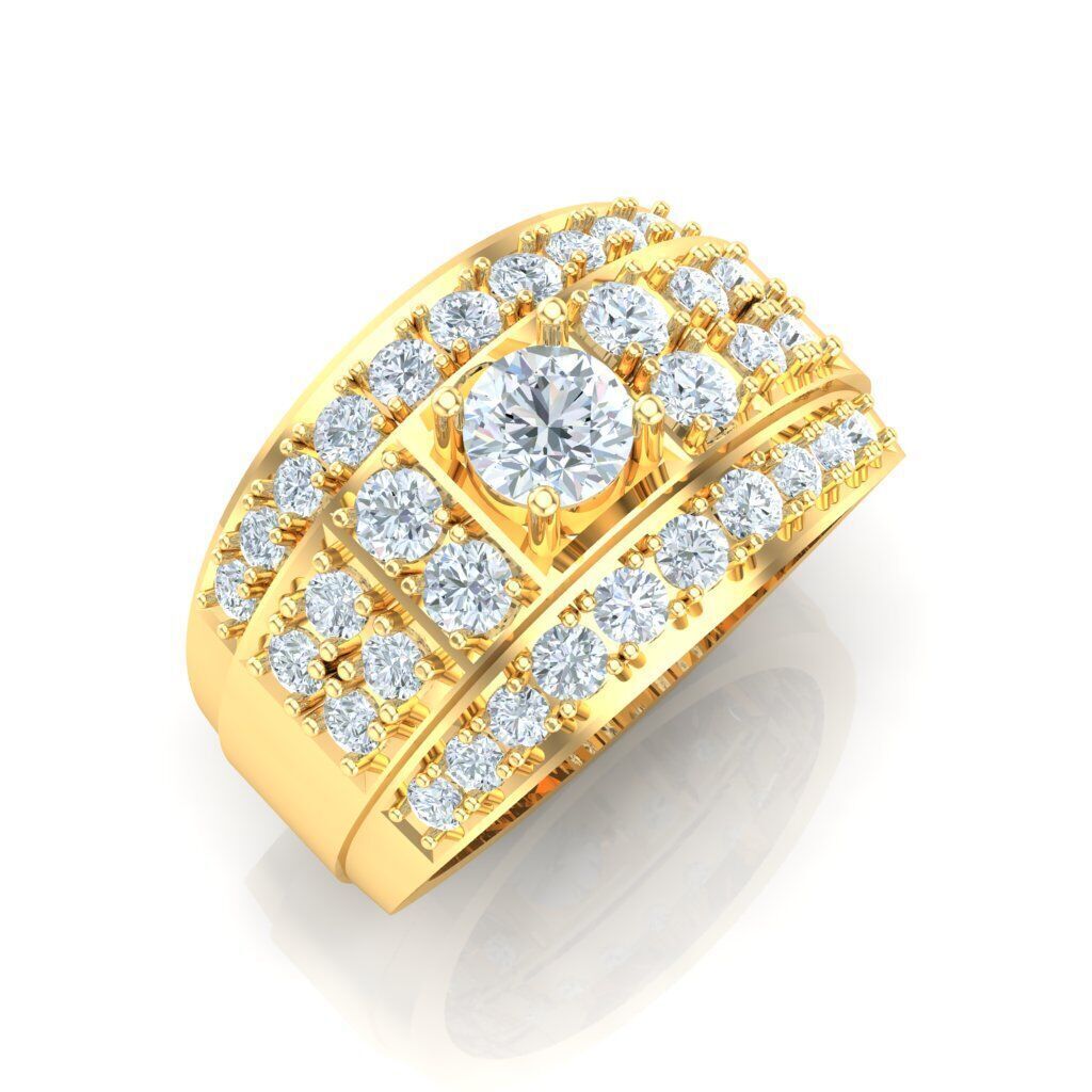 Wedding Men Ring 2MR021 3D model_18