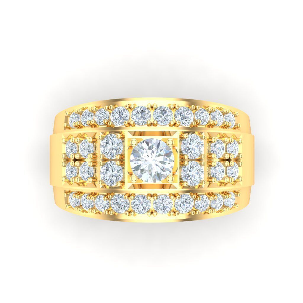 Wedding Men Ring 2MR021 3D model_19