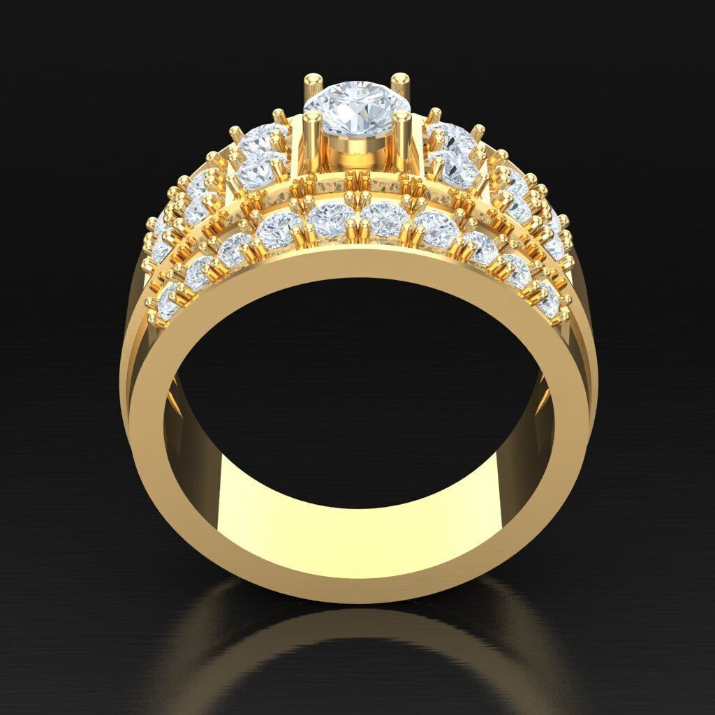 Wedding Men Ring 2MR021 3D model_3