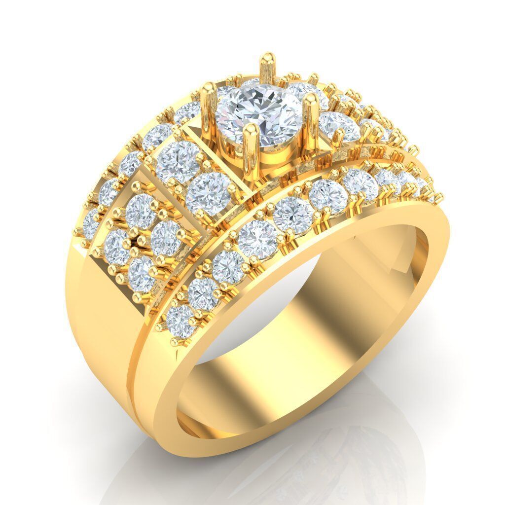 Wedding Men Ring 2MR021 3D model_14