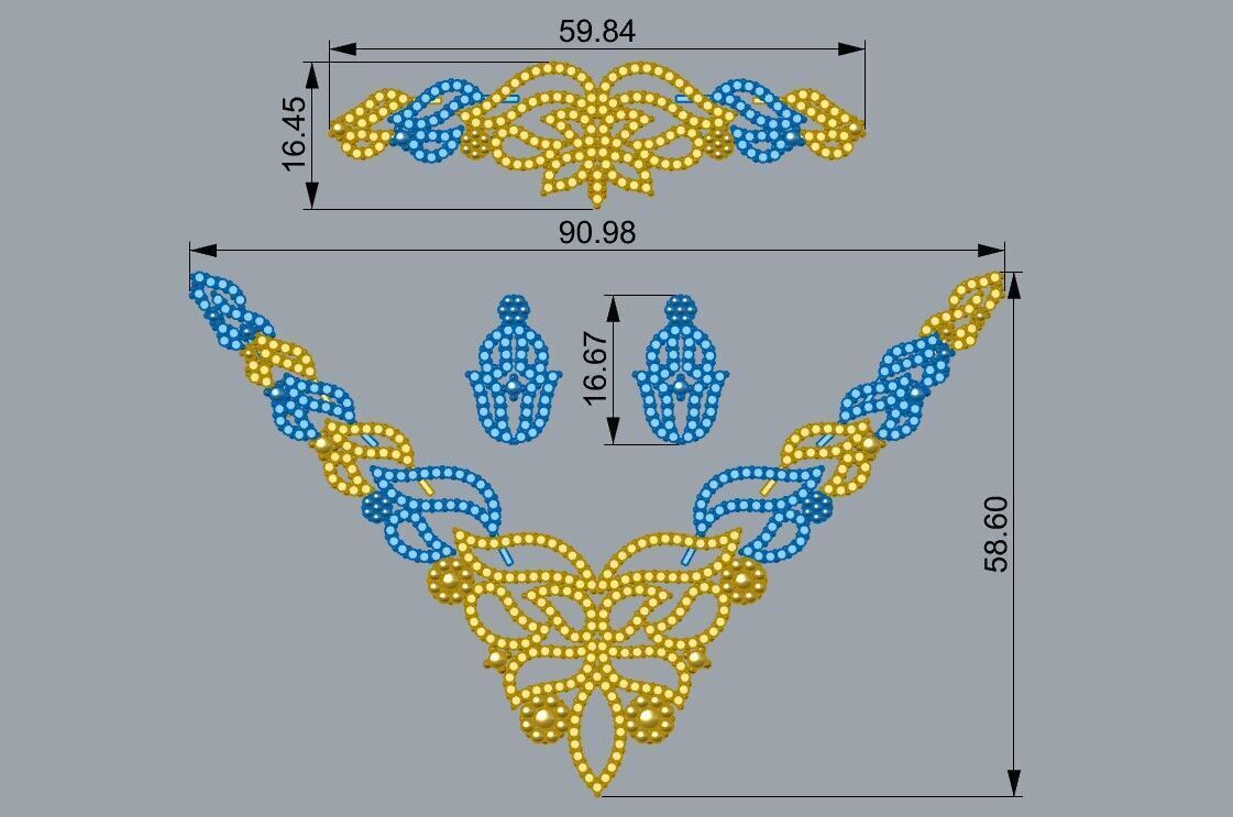 Gold Set  3D print model_2