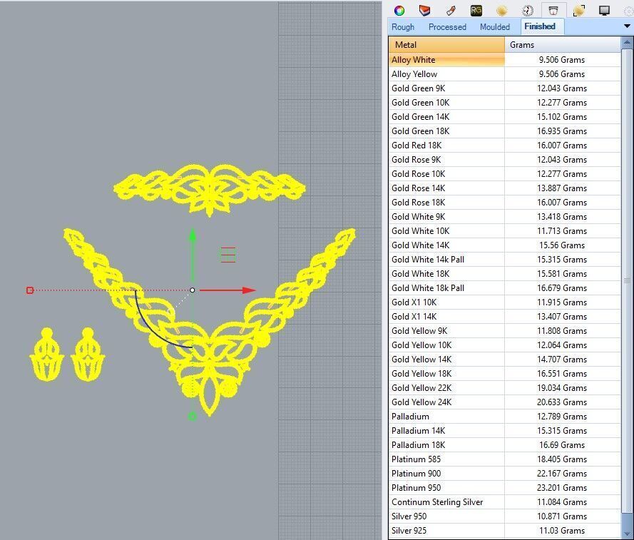 Gold Set  3D print model_6