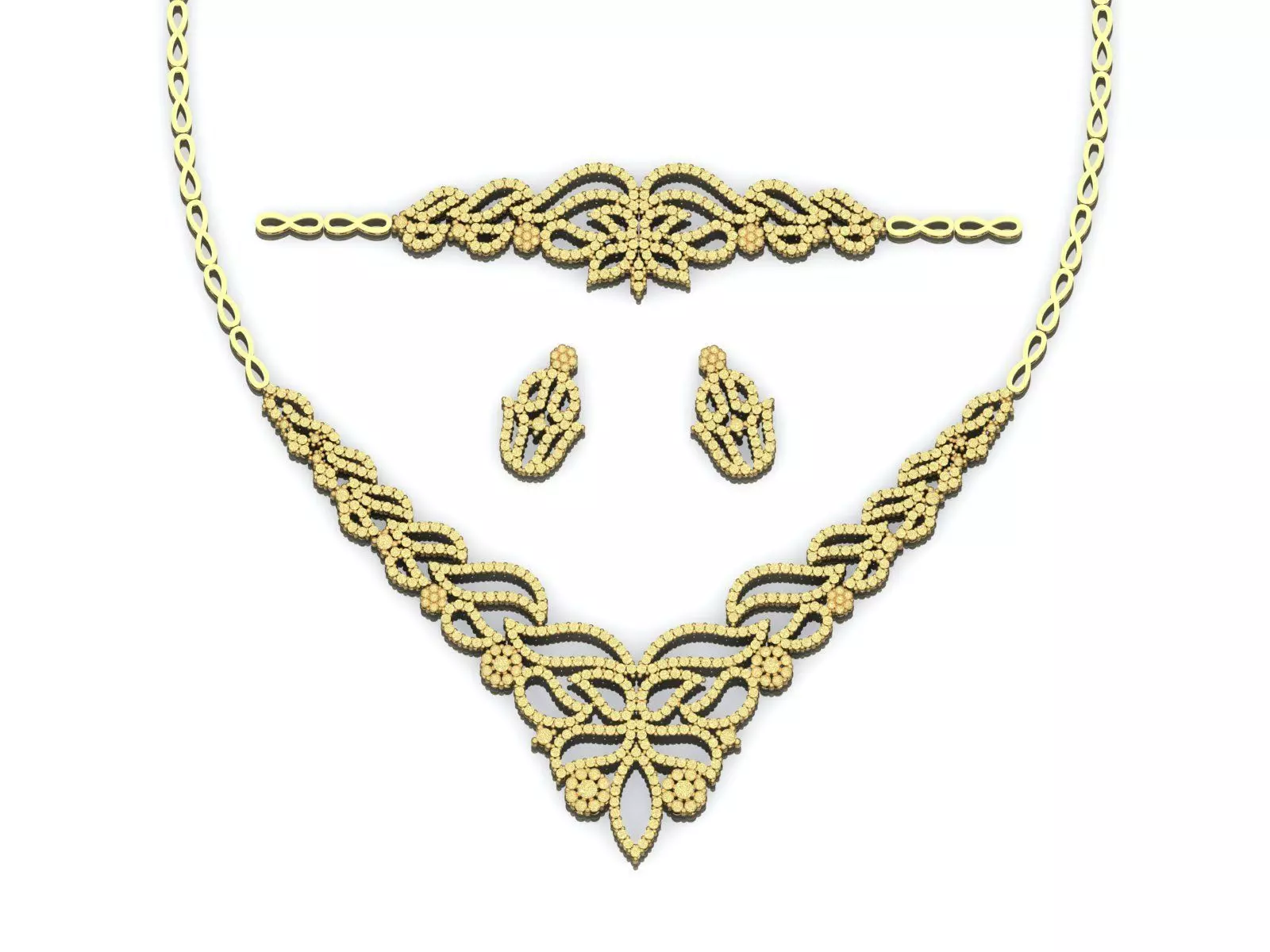 Gold Set  3D print model_0