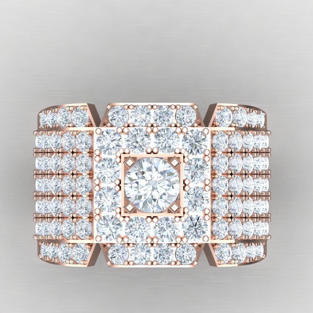 Wedding Men Ring 2MR024 3D model_9