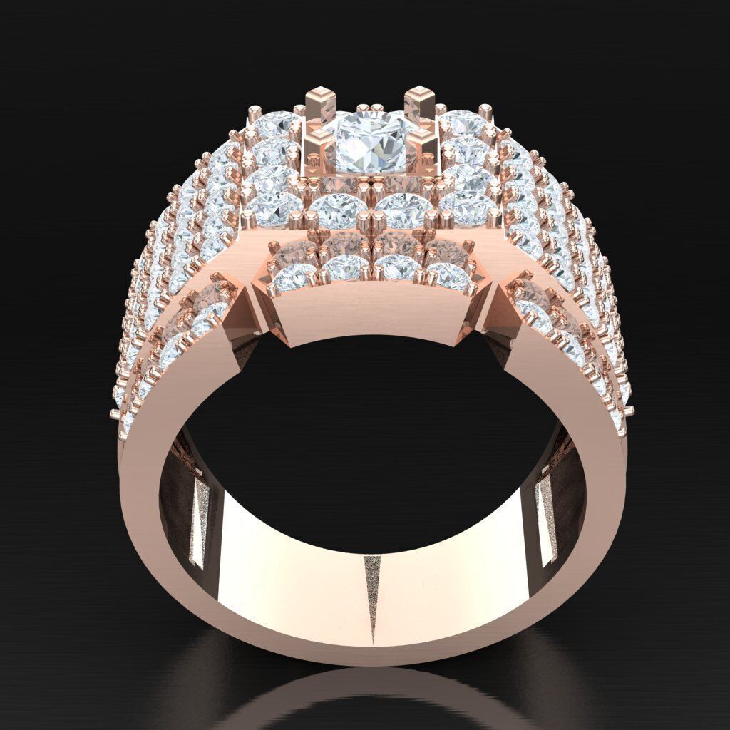 Wedding Men Ring 2MR024 3D model_7