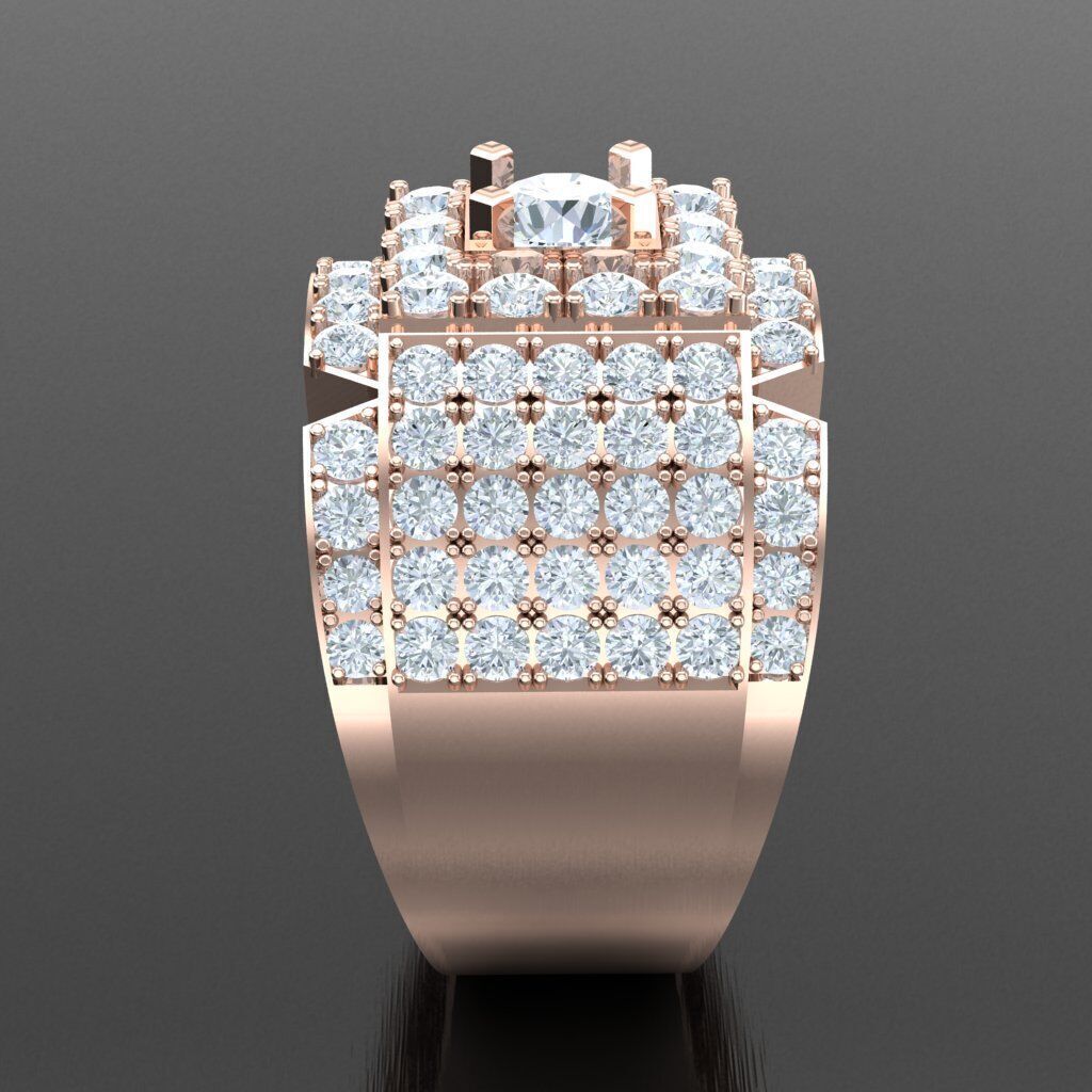 Wedding Men Ring 2MR024 3D model_12