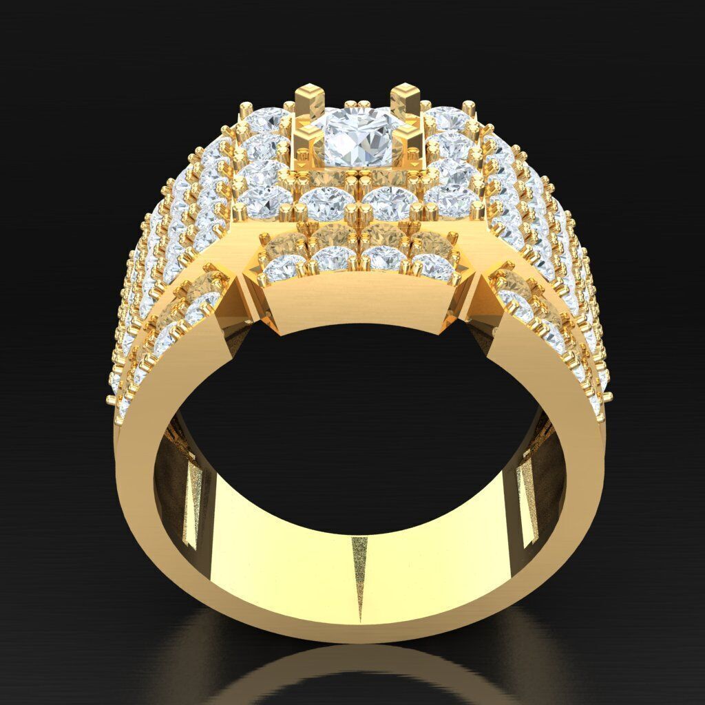 Wedding Men Ring 2MR024 3D model_3