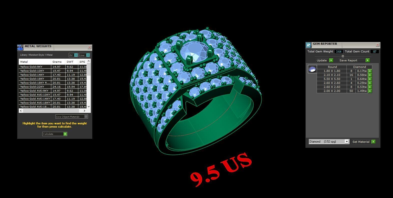 Wedding Men Ring 2MR024 3D model_4