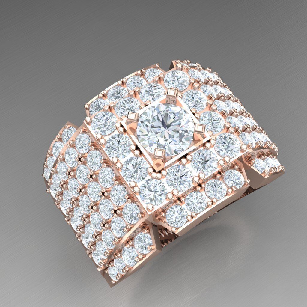 Wedding Men Ring 2MR024 3D model_11