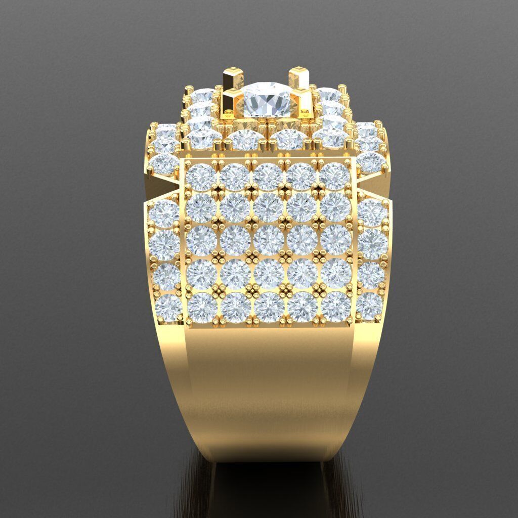 Wedding Men Ring 2MR024 3D model_13
