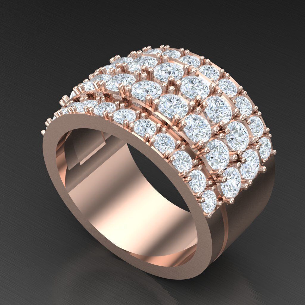 Wedding Men Ring 2MR027 3D model_8