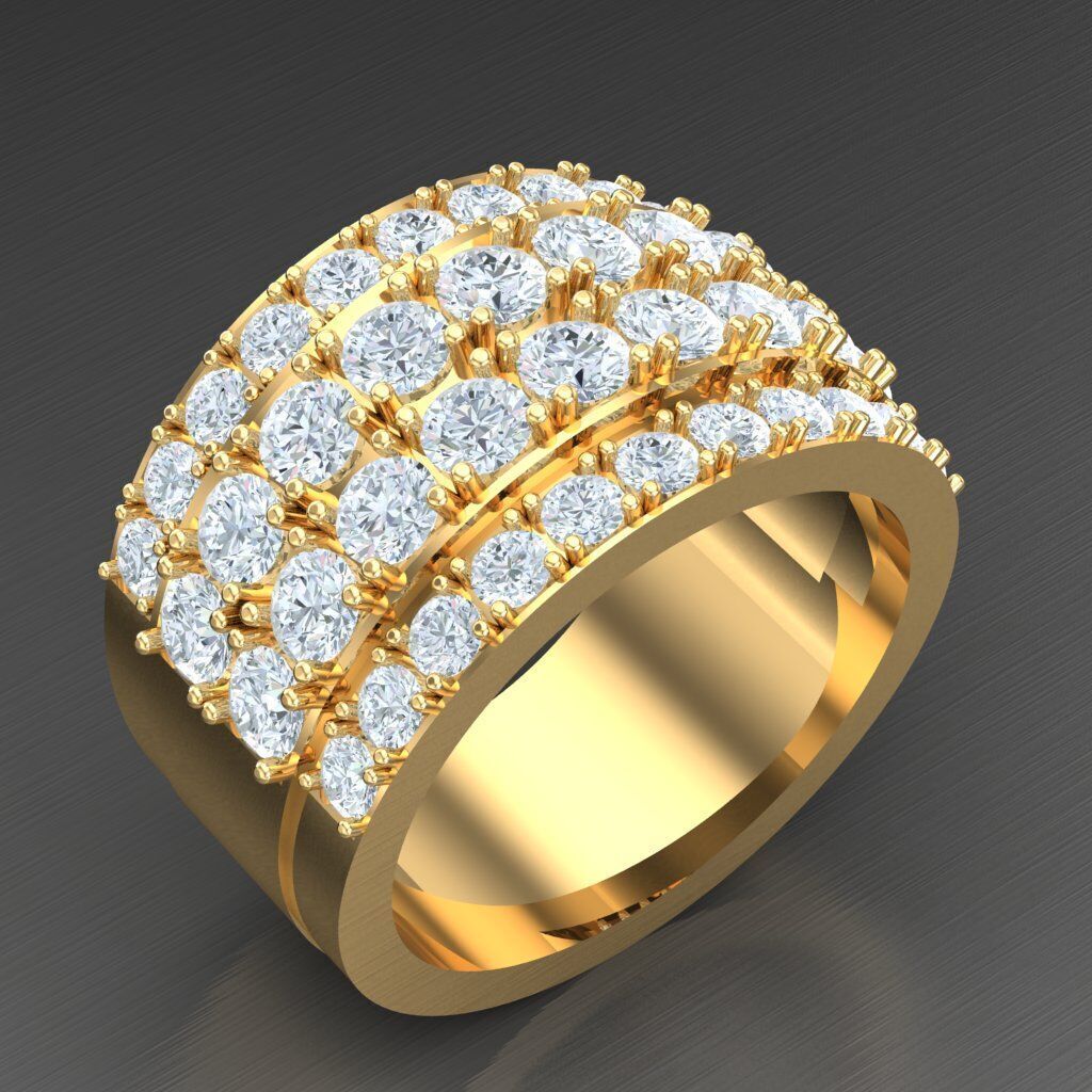 Wedding Men Ring 2MR027 3D model_1